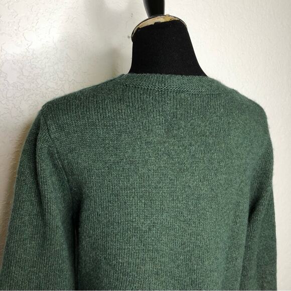 Soft Surroundings dark green wool blend sweater size Large - Picture 10 of 14